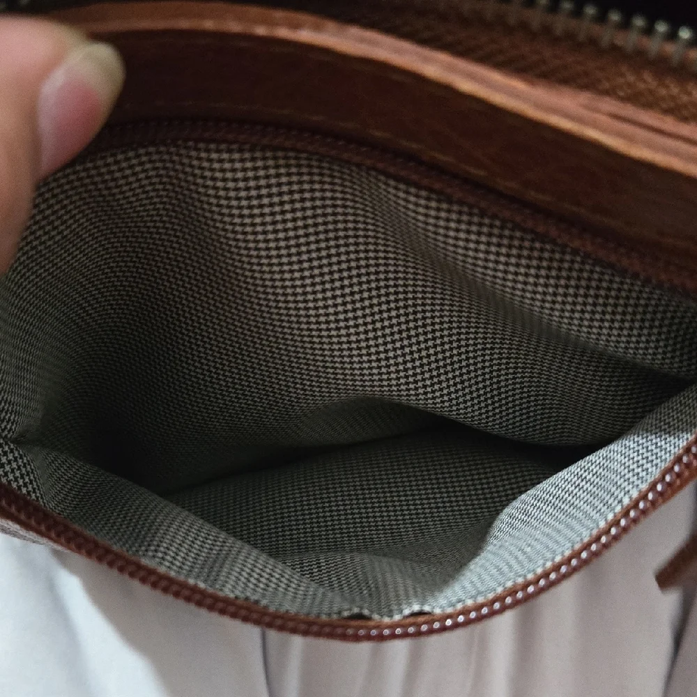 Brown Leather Crossbody Bag by Spikes & Sparrow - Picture 5 of 9